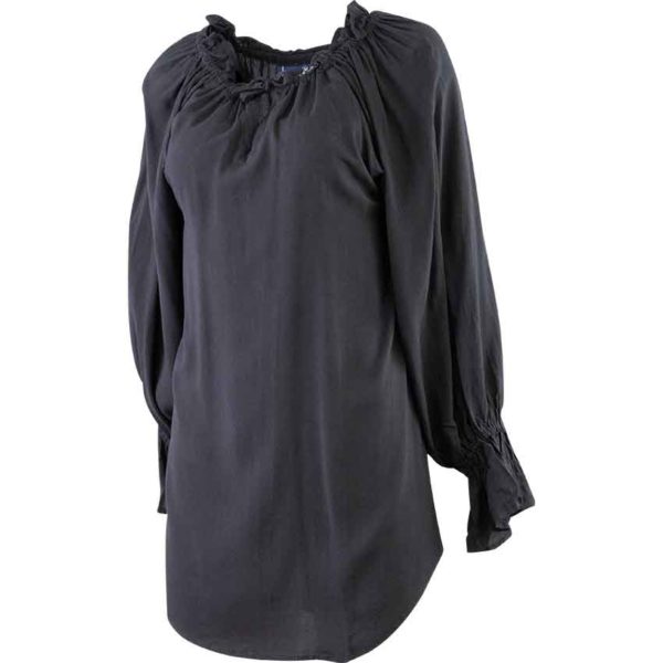 Ladies Pirate Blouse - Black