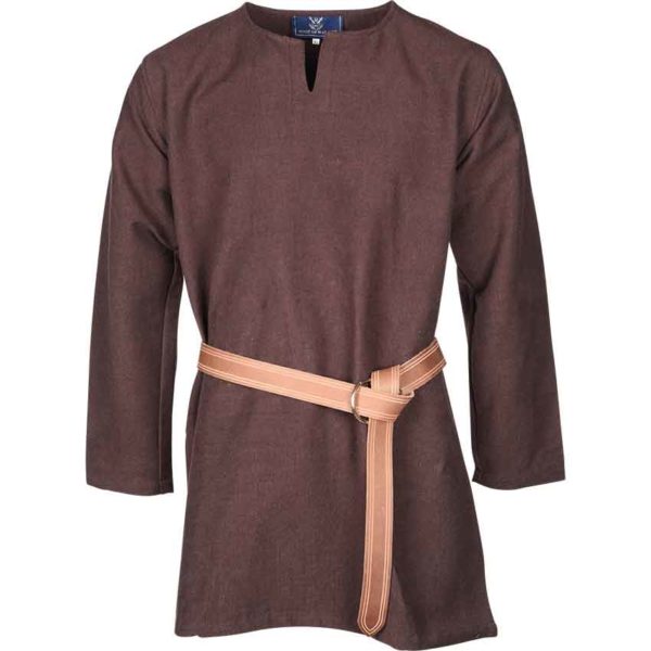 Long Sleeve Viking Tunic - Brown