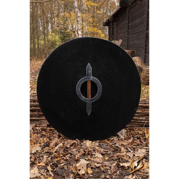 Drang LARP Shield - Red and Wood