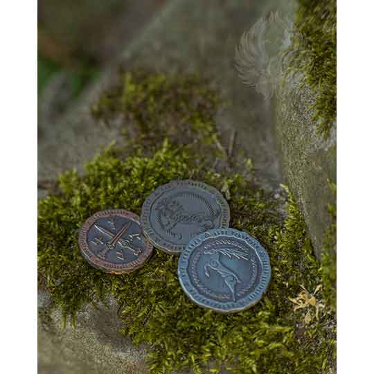 Set of 10 Copper Nordic LARP Coins