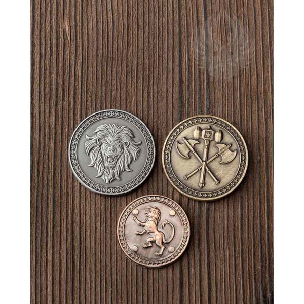Set of 10 Copper King LARP Coins