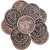 Set of 10 Copper Medieval LARP Coins