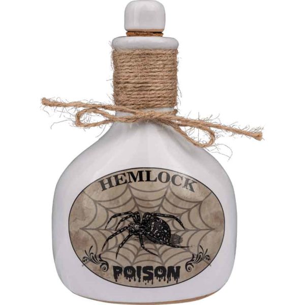 Hemlock Ceramic Poison Bottle