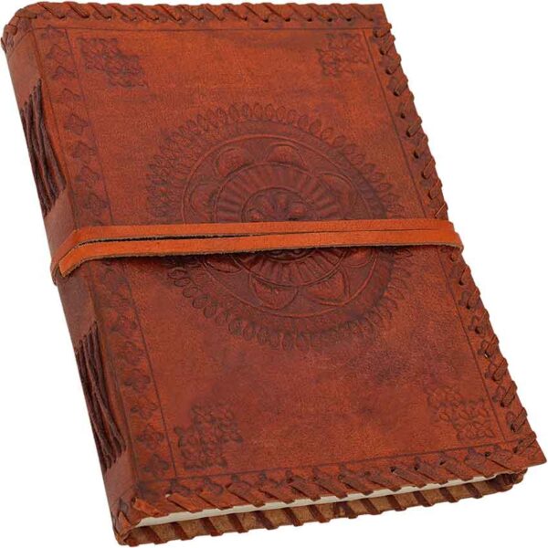 Embossed Mandala Leather Journal