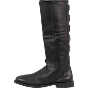 Medieval Knight Boots - Black