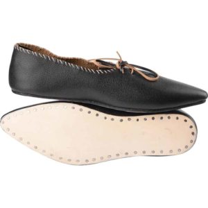 Black Medieval Peasant Shoes