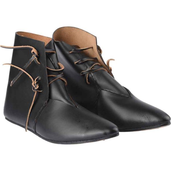 Black Medieval Peasant Boots