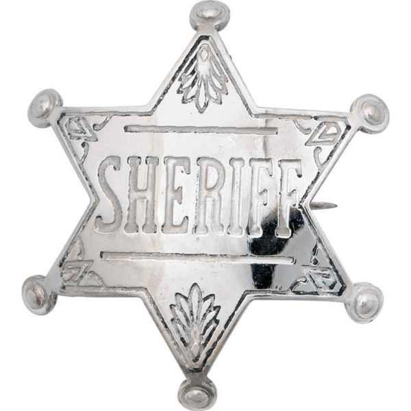 Nickel Western Sheriff Badge
