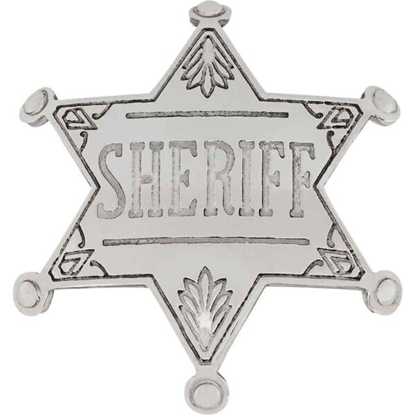 Nickel Western Sheriff Badge