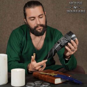 Engraved Dragon Drinking Horn