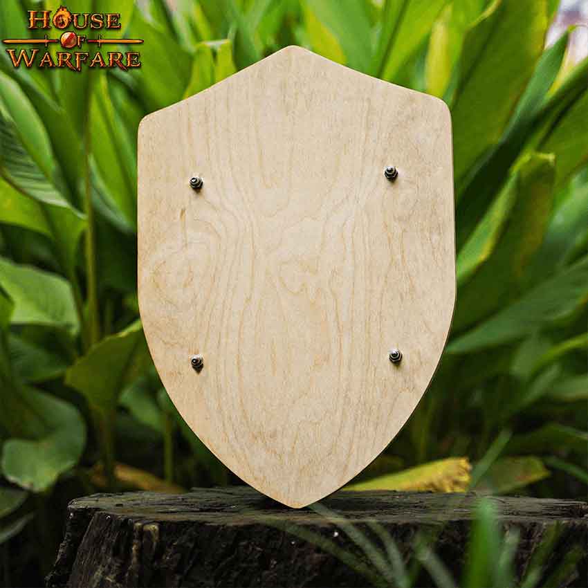 Medieval Heater Shield: Bare Wood