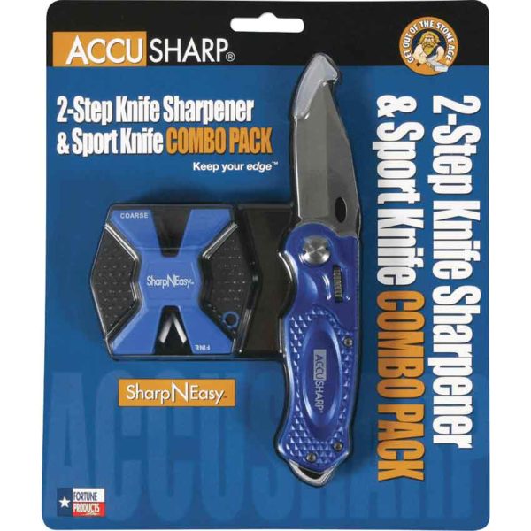 SharpNEasy Knife and 2-Step Sharpener Combo