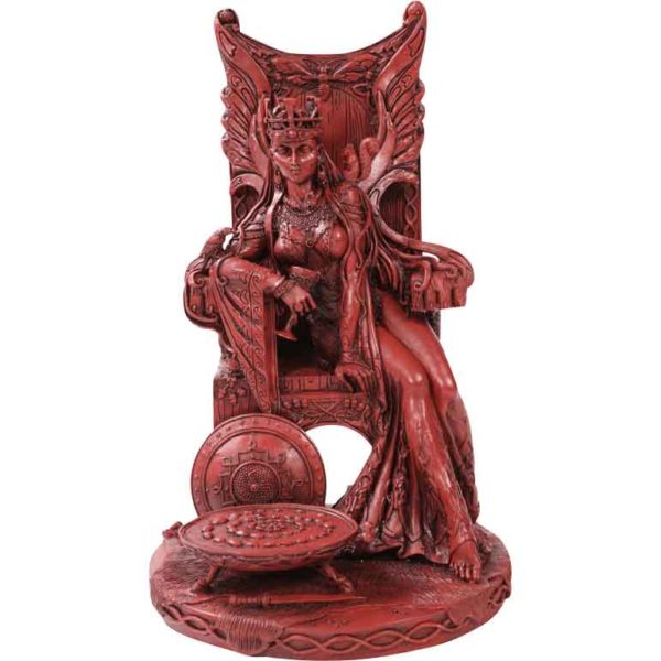 Red Celtic Maeve Goddess Statue