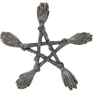 Broom Pentagram Plaque