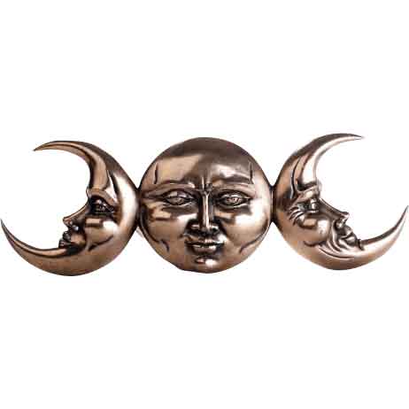 Triple Goddess Moon Plaque