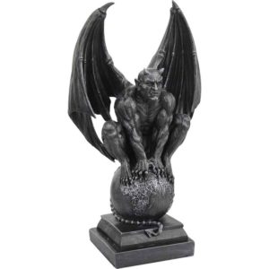 Devil Gargoyle on Globe Statue