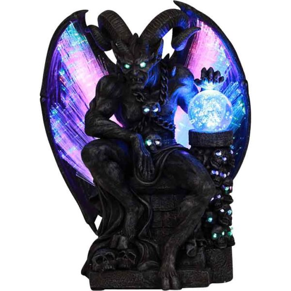 Fiber Optic Horned Devil Statue