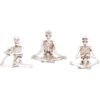 Yoga Skeleton Statue Set