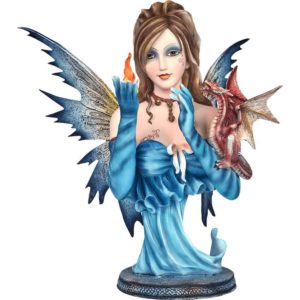 Dragon Fairy Bust Statue