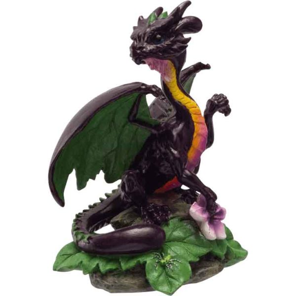 Eggplant Dragon Statue