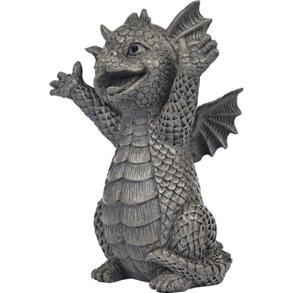 Small Happy Garden Dragon Statue