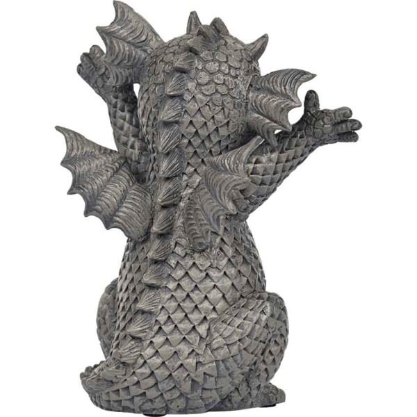 Small Happy Garden Dragon Statue