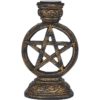 Bronze Pentacle Incense and Candleholder Set