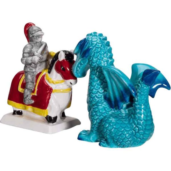 Knight and Dragon Salt and Pepper Set