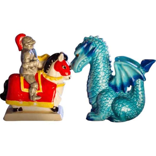 Knight and Dragon Salt and Pepper Set