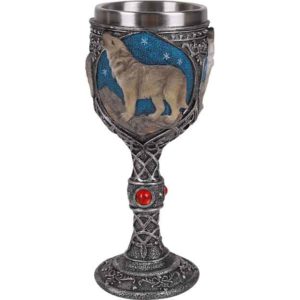 Howling Grey Wolf Goblet