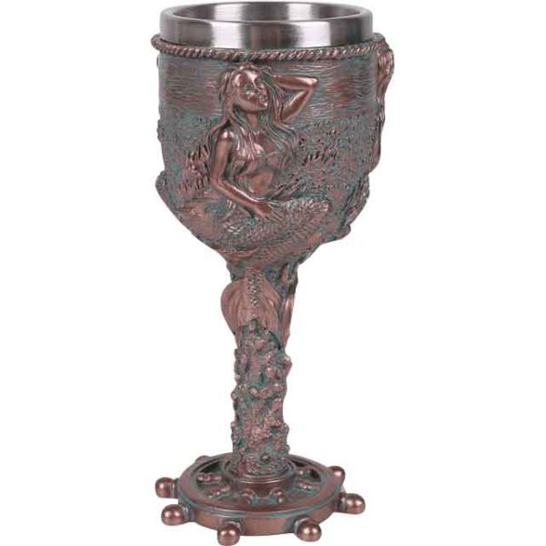 Copper Mermaid Goblet