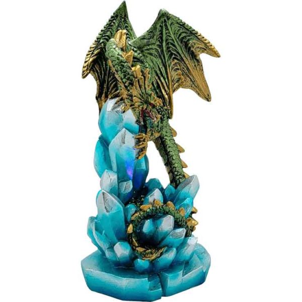 LED Green Ice Dragon Statue