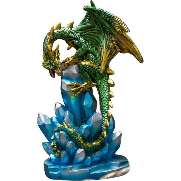 LED Green Ice Dragon Statue