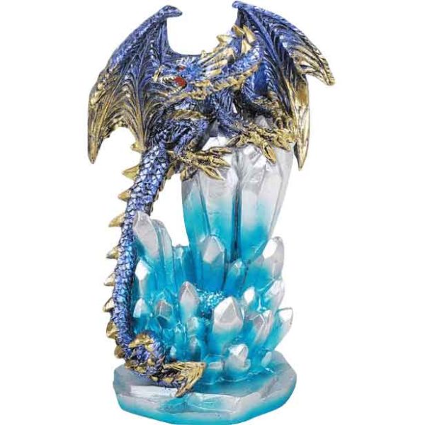 LED Purple Ice Dragon Statue