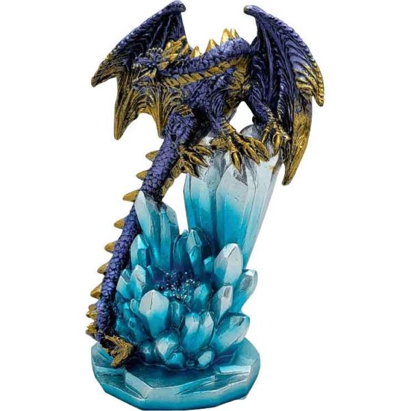 LED Purple Ice Dragon Statue