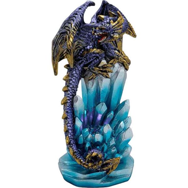 LED Purple Ice Dragon Statue