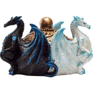 Black and White Dragons Trinket Box