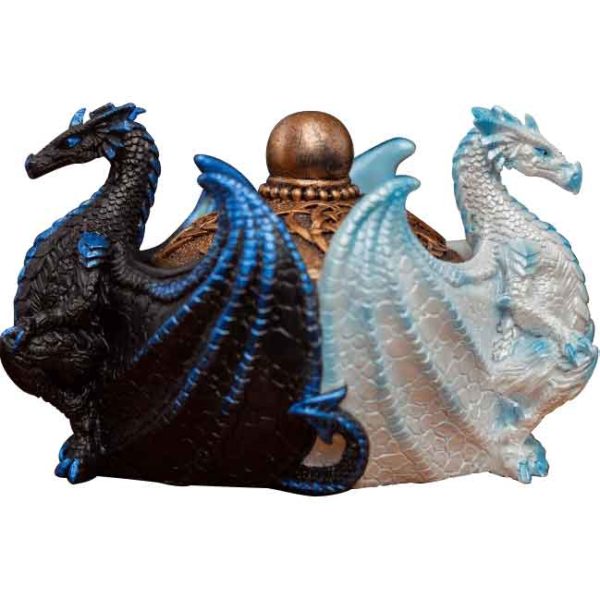 Black and White Dragons Trinket Box