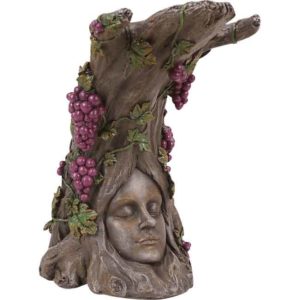 Tree Goddess Wine Bottle and Glass Holder