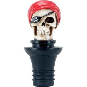Pirate Skull Bottle Stopper Set
