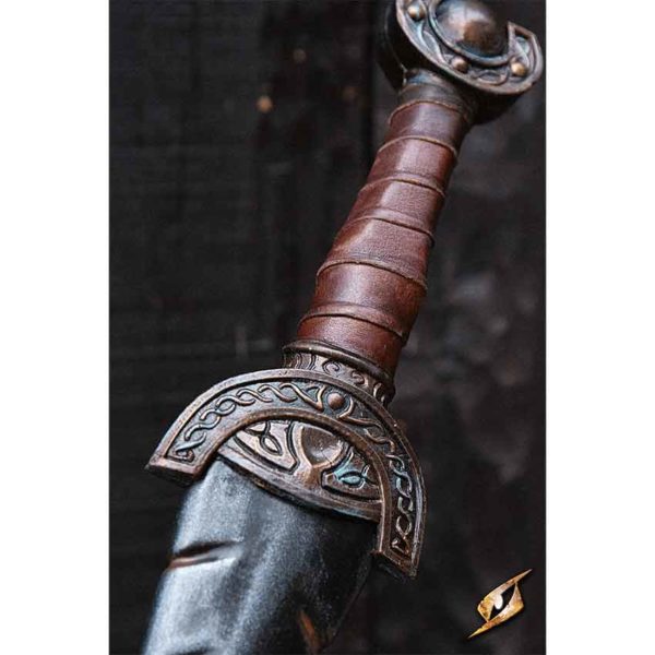 Battleworn Celtic Leaf LARP Sword - 100 cm
