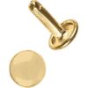Double Cap Rivets - Brass Plated - 7/16 Inch - 100 Pack
