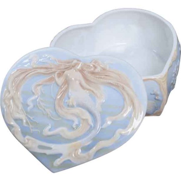 Mermaid Heart Trinket Box