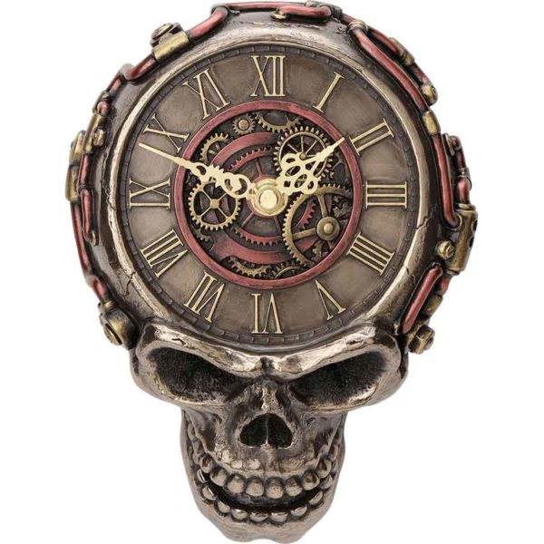 Steampunk Skull Wall Clock