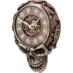 Steampunk Skull Wall Clock