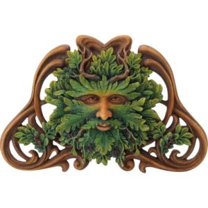 Winter Mistletoe Greenman Wall Plaque