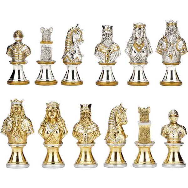 Medieval Chess Set with Box Board