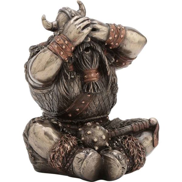 See No Evil Viking Statue