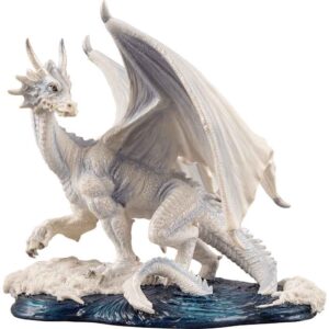 Glacial White Dragon Statue