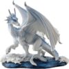 Glacial White Dragon Statue